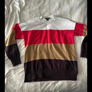 French Connection Striped Crewneck Sweater - Size M